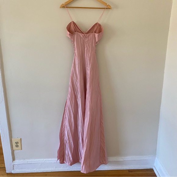 NWT For Love & Lemons Gwenyth Long Maxi Dress in Pink Size XS - Picture 6 of 11